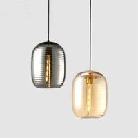 american retro creative personality industrial wind cafe restaurant bar pendant lights glass color glass ball pendant light