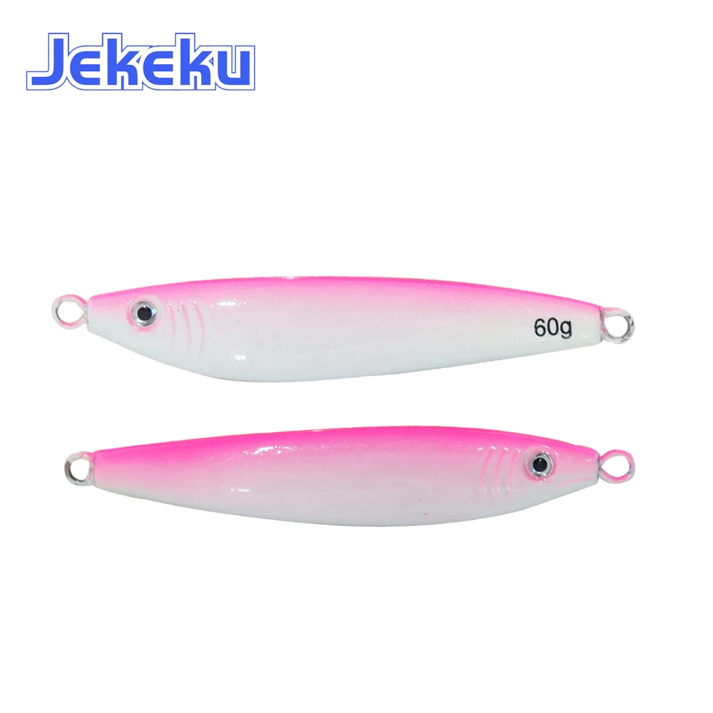 JEKEKU приманка для джиггинга 60 г 80 120 150 металлическая рыболовная соленой воды яркая