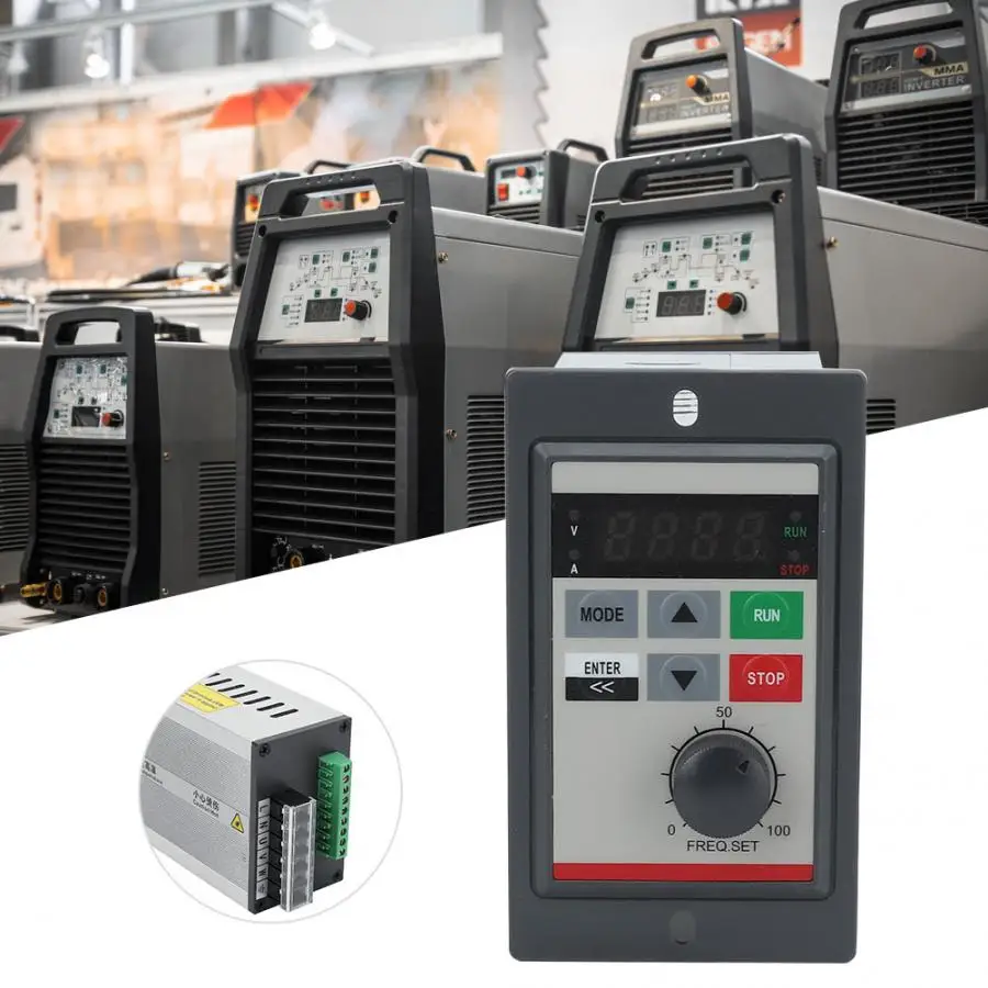 VFD инвертор 0 75 кВт мини преобразователь частоты однофазный 220 В регулируемый