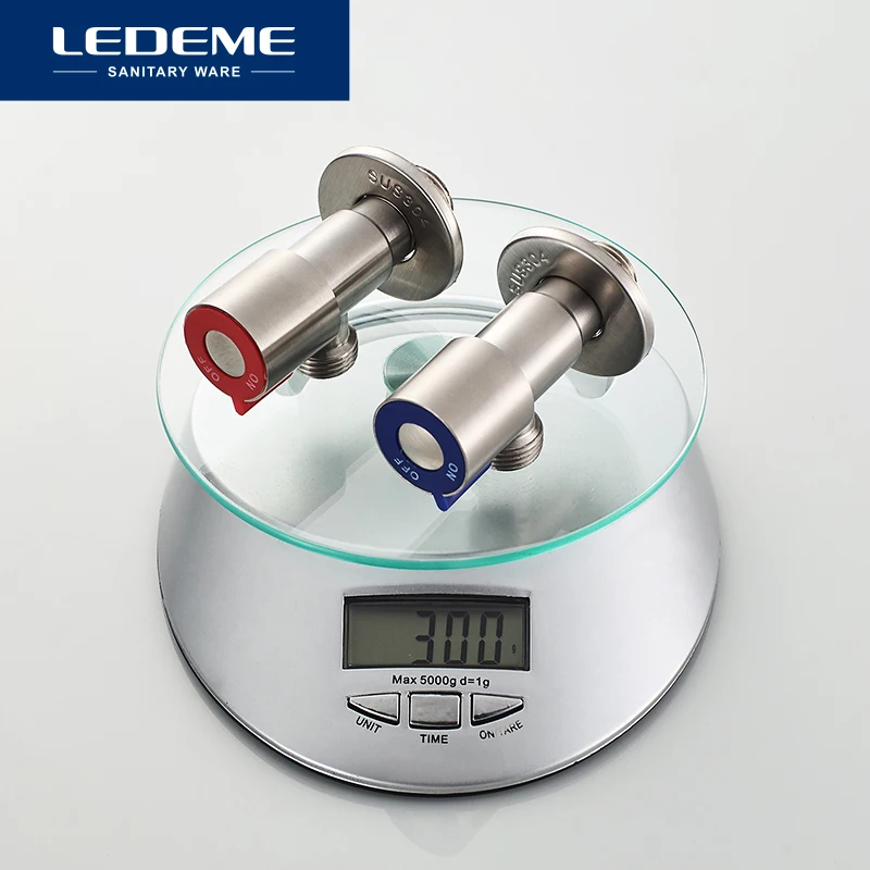 Треугольный клапан LEDEME для ванной комнаты аксессуары угловой 1/2 управления водой