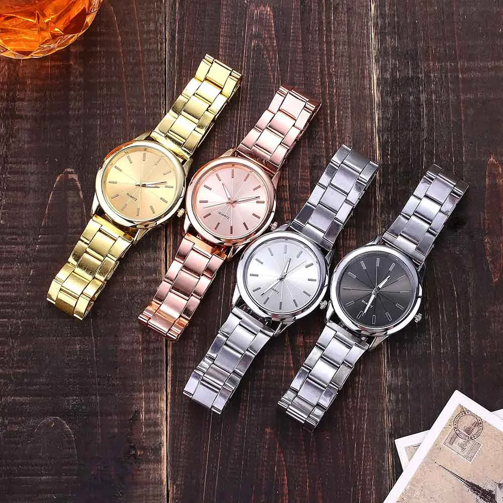 

Female Casual Quartz Stainless Steel Strap Watch Women Fashion Rose Gold Analog Round Wristwatches Wrist Jewelry Reloj Mujer