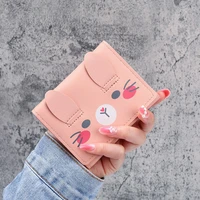 1pcs card bag female compact multi card slot large capacity kawaii korean ins cute coin purse 2021 new wallet