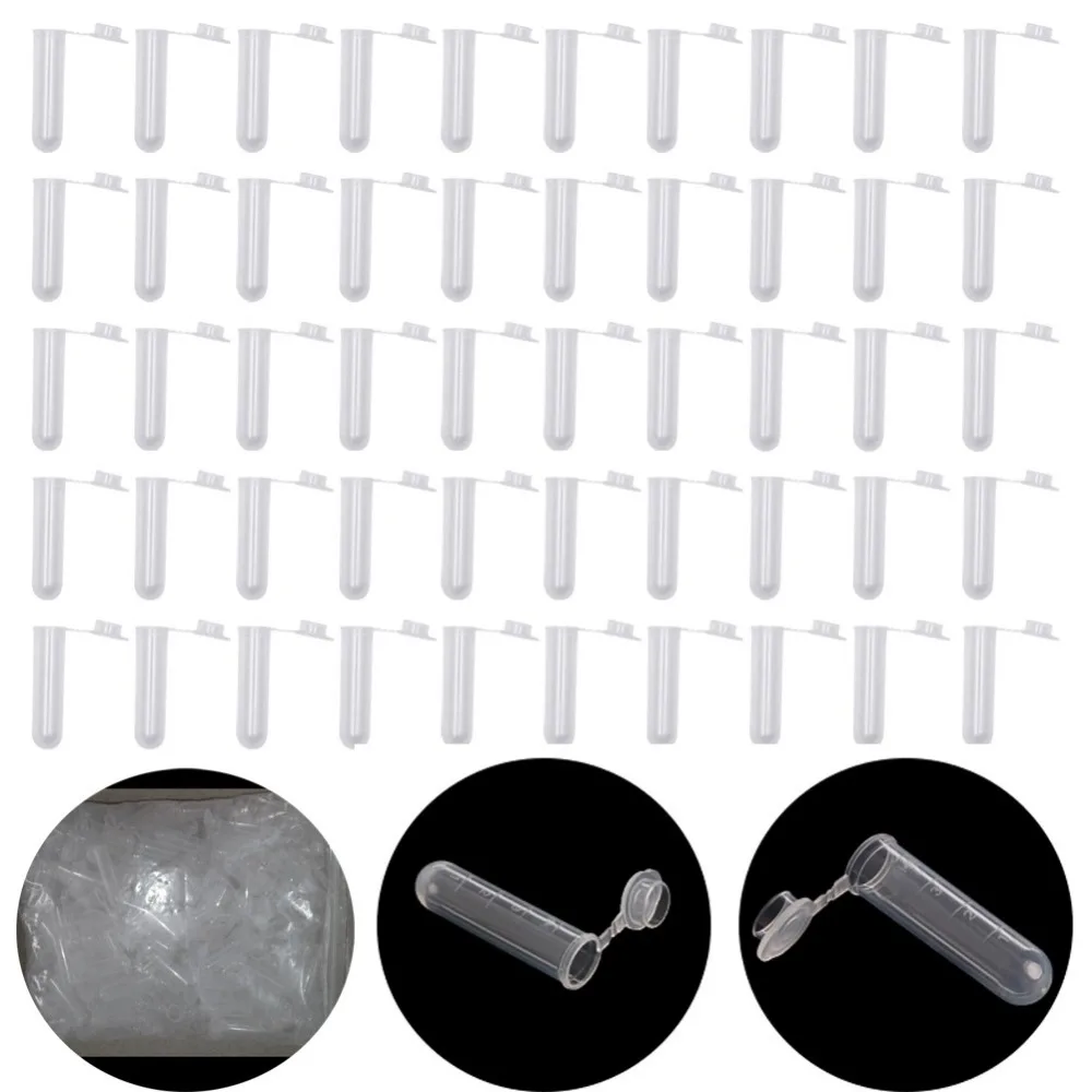 50 шт. 5 мл пластиковые прозрачные фотовспышки фотовспышка лабораторный контейнер