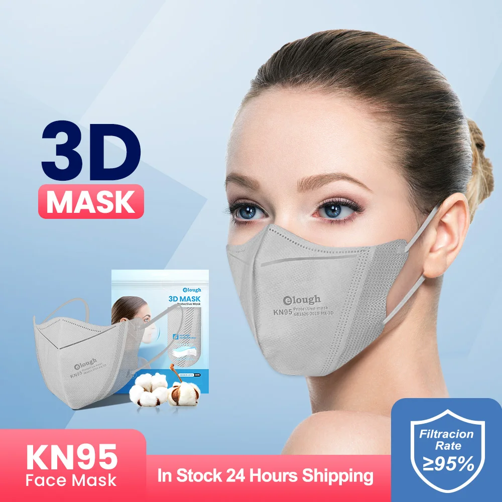 Elough 3D многоразовая маска для лица цветные маски fpp2 homologada 4 слоя KN95 тушь ресниц ffpp2