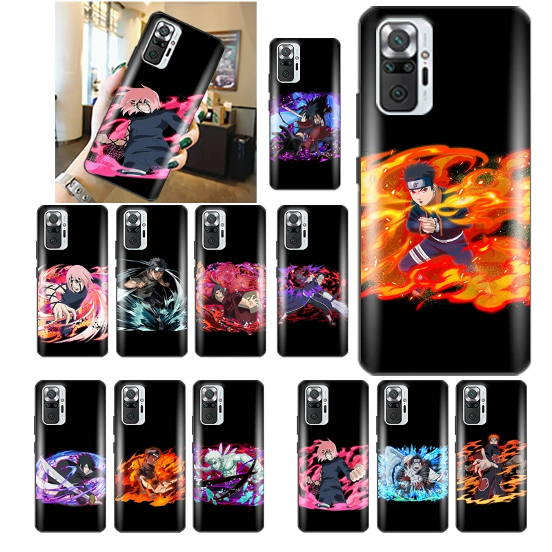 

N-Naruto Kakashi Sasuke Gaara Phone Case For Redmi Note 10 10X 10T Pro 4G 5G Ultra Thin Anime Waterproof Cellphone