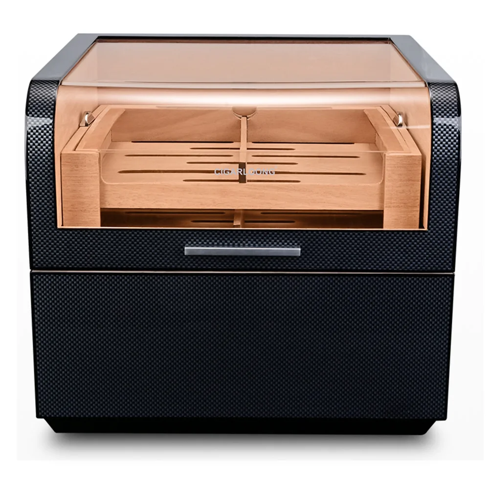 

Spain Cedar Wood Humidor Cabinet Cigar Box Home Luxury Fit 220 Cigars Humidor Box Hygrometer Humidifer Cigar Humidor Accessories