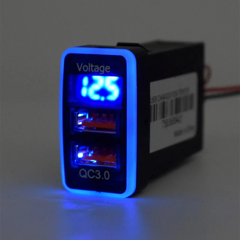 Автомобильное зарядное устройство XCGaoon QC3.0 Quickcharge двойной USB-адаптер для телефона