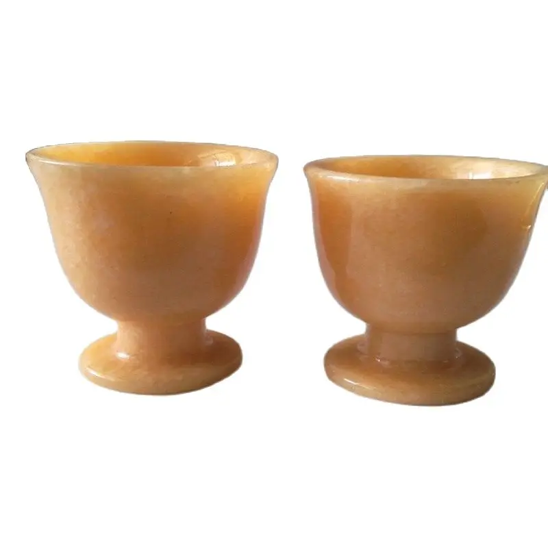 

Пара китайских чашек из натурального нефрита