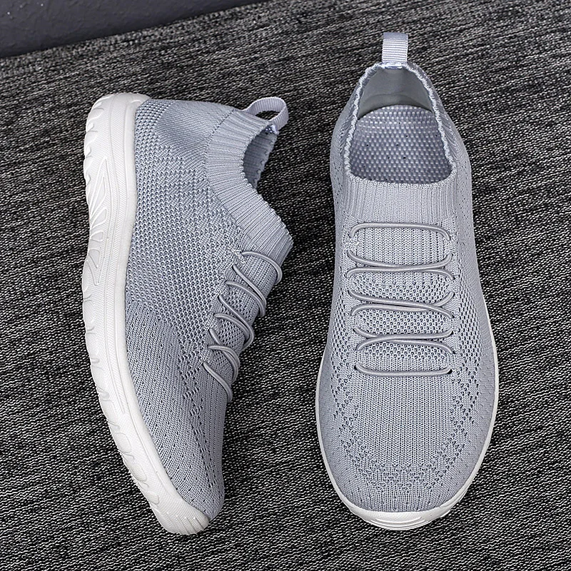 Womens Lightweight Shoes Breathable Mesh Sport Gym Sneakers Slip-On Comfortable Walking Shoes Ladies Shoes Soft Sole Flats