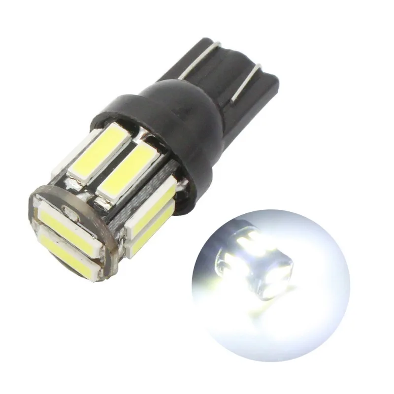 

2 шт. W5W 10-7020 SMD автомобиля T10 светодиодный 194 168 Клин Замена обратный инструмент Панель лампы белого и синего цвета лампы для Габаритные огни