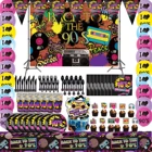 Наклейки на столовые приборы в стиле 90-х годов