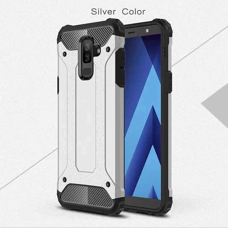Mokoemi Armor ударопрочный чехол для samsung Galaxy J8 J6 J4 Plus J2 Pro чехол для samsung Galaxy J7 J3 J2 Core чехол для телефона - Цвет: Silver