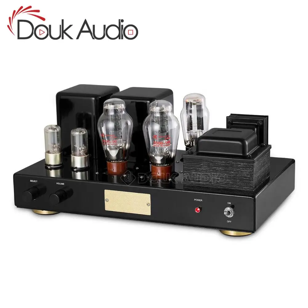 Douk аудио 300B ламповый Мощность стерео усилитель класса одного состава Hi-Fi Интегрированный усилитель клапан 8 Вт+ 8 Вт