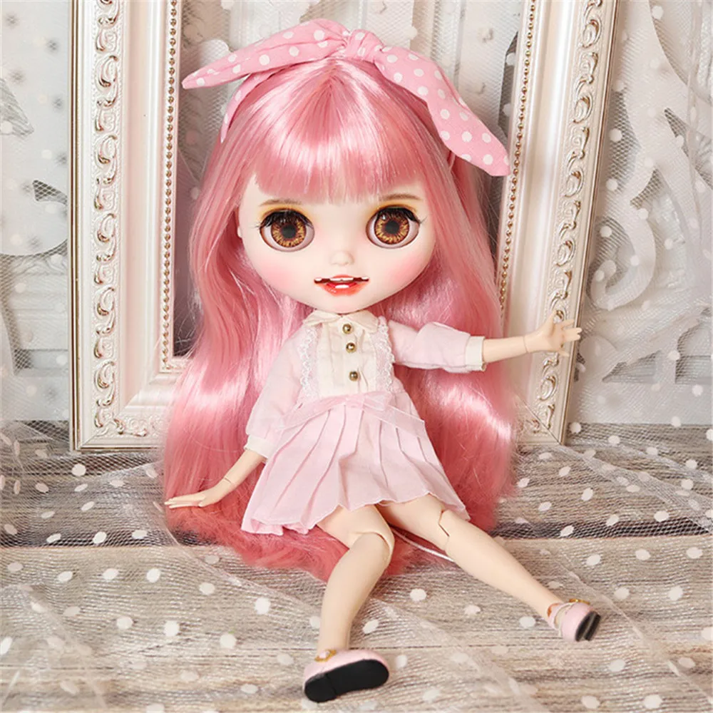 Fortune Days 1/6 кукла розовый комплект платье с обувью подходящая кукла blyth ледяная Кукла шарнирная кукла