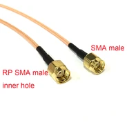 brand new sma male to rp plug with socket pigtail cable adapter rg316 15cm30cm50cm wifi antenna extension