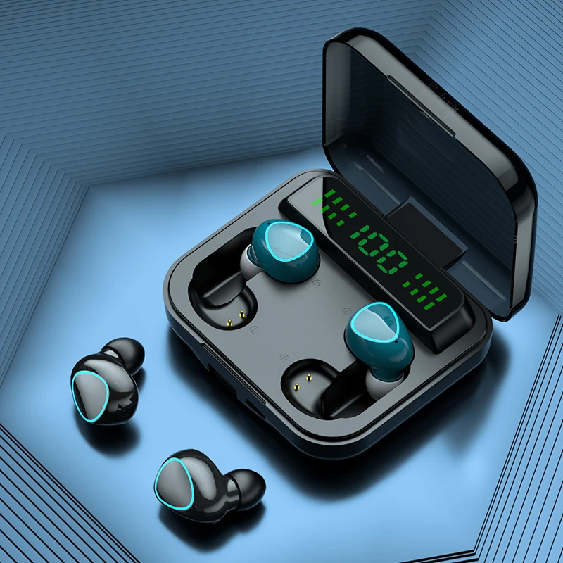 

M22 наушники-вкладыши TWS Bluetooth наушники стерео мини размер Беспроводной наушники в ухо спортивные Водонепроницаемый 3D сенсорный экран с микр...