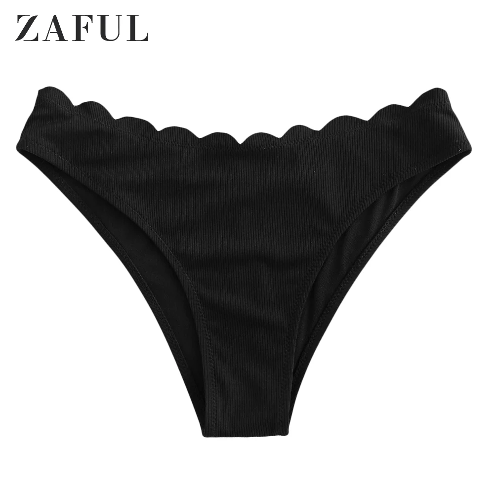 

Зубчатая отделка, низ бикини в рубчик