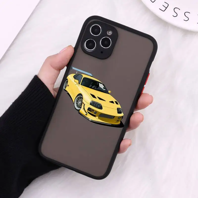 

Sports Cars Male Men Phone Cases Matte Transparent For iPhone 12 Mini 11 Pro XR XS Max 7 8 Plus
