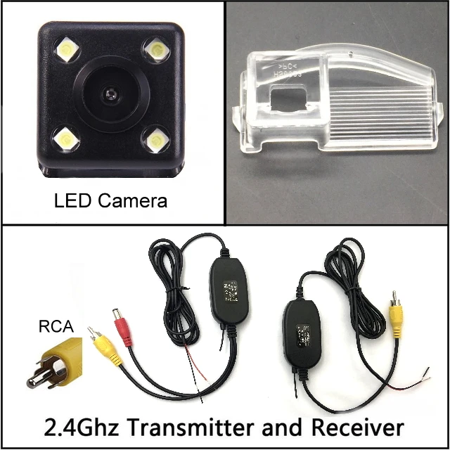 wireless n 4 LED Для Mazda 3, Мазда 3, M3, хэтчбек, спорт, 04~ 13, камера заднего вида, камера заднего вида, Автомобильная камера заднего вида, HD CCD, камера ночного видения, автомобильная камера - Название цвета: wireless n 4 LED
