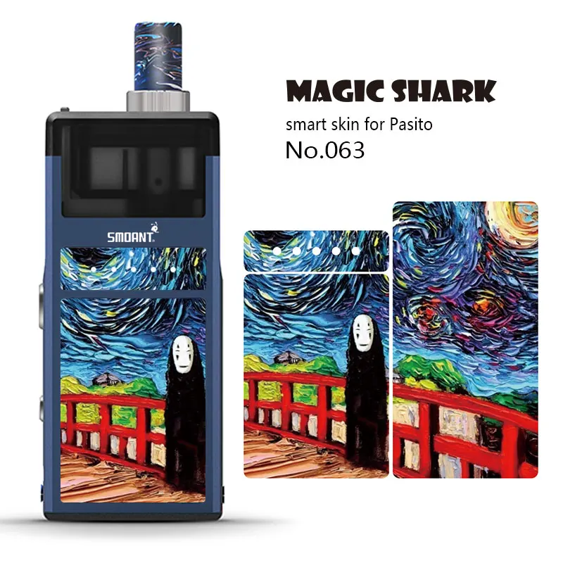 Наклейка чехол для Smoant Pasito Kit модный ПВХ стерео 2.5D лист мультфильм крутой череп Vape