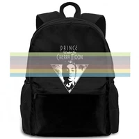 prince in black new under the cherry moon purple rain women men backpack laptop travel school adult student
