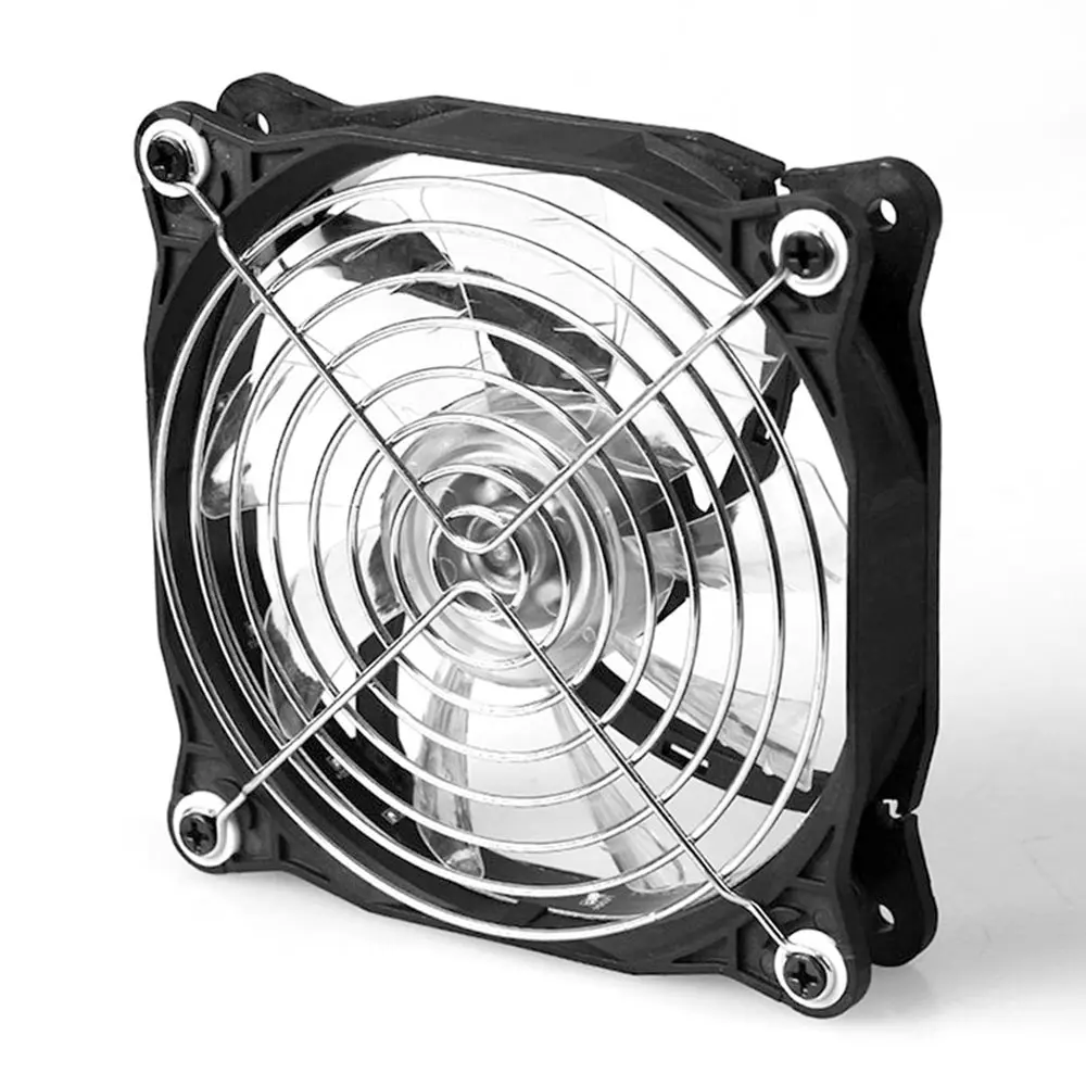 2 шт Горячий ПК вентилятор постоянного тока 120 мм 12 см Серебряный тон cpu Гриль