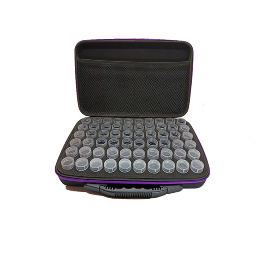 60 бутылок коробка для алмазной живописи контейнер хранения полный квадратный