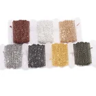 Позолоченная цепочка для ожерелья 5 м, 1,5-2,5 мм, фурнитура для изготовления ювелирных изделий сделай сам, цепочки для ожерелья, материалы ручной работы, оптовая продажа