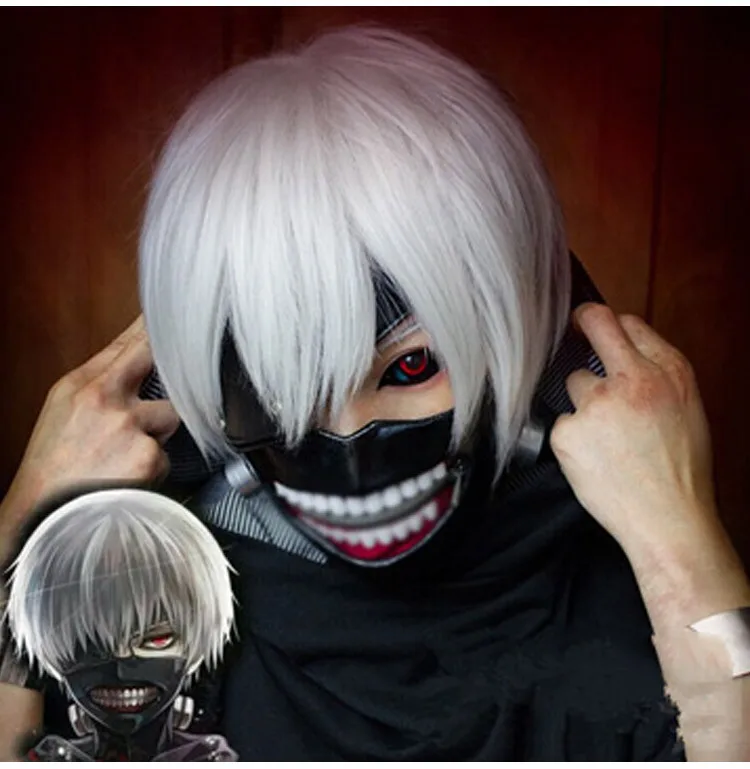 JP Аниме Токийский Гуль Кен канеки Косплей Костюм Полный комплект черная кожаная