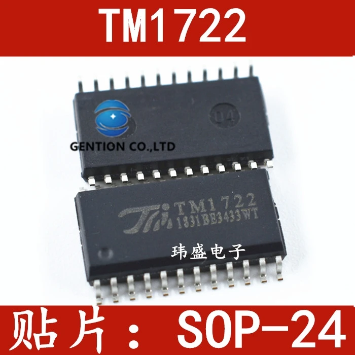 

10PCS TM1722 SOP24 LCD digital tube driver IC in stock 100% new and original
