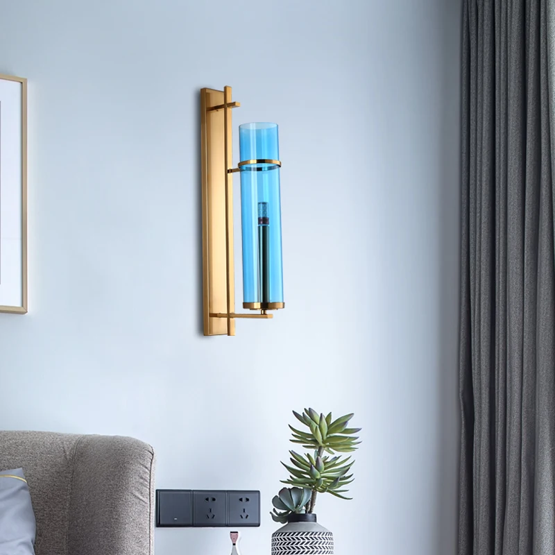 Современная металлическая трубчатая настенная Светодиодная лампа