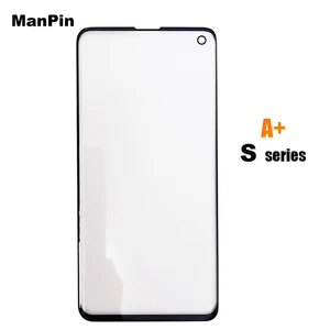 5pcslot lcd screen front panel glass for samsung s20 ultra 10 9 8 plus touch display lens replace mobile phone repair parts free global shipping