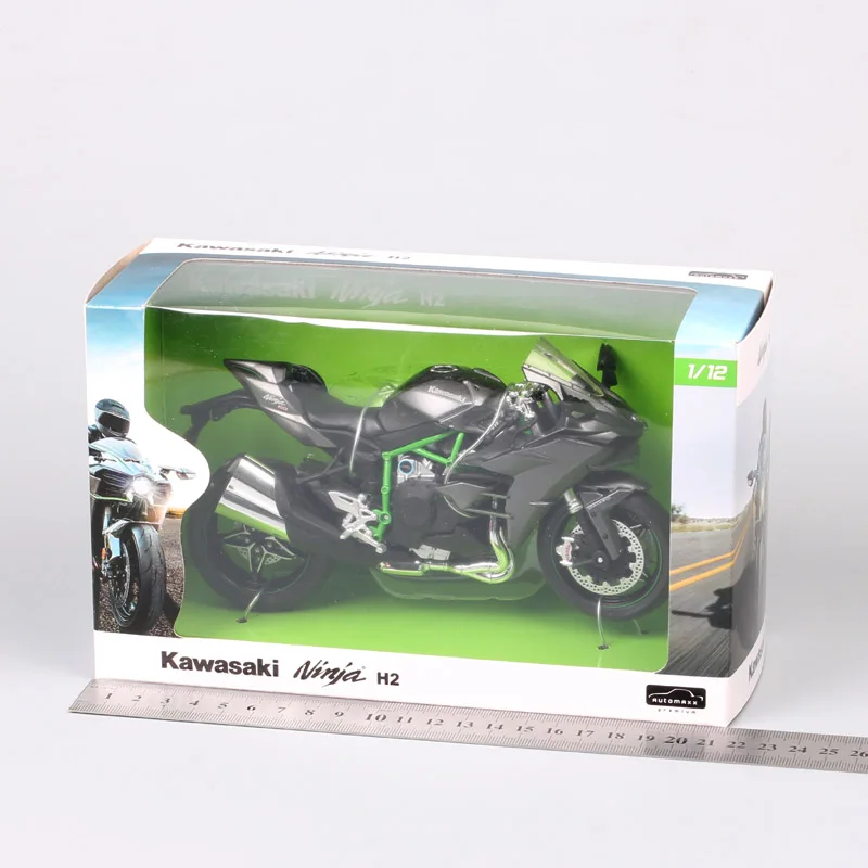

1/12 Automaxx Kawasaki Ninja H2 supersport bike H2R scale motorcycle Diecasts & Toy Vehicles model thumbnails for kid collection