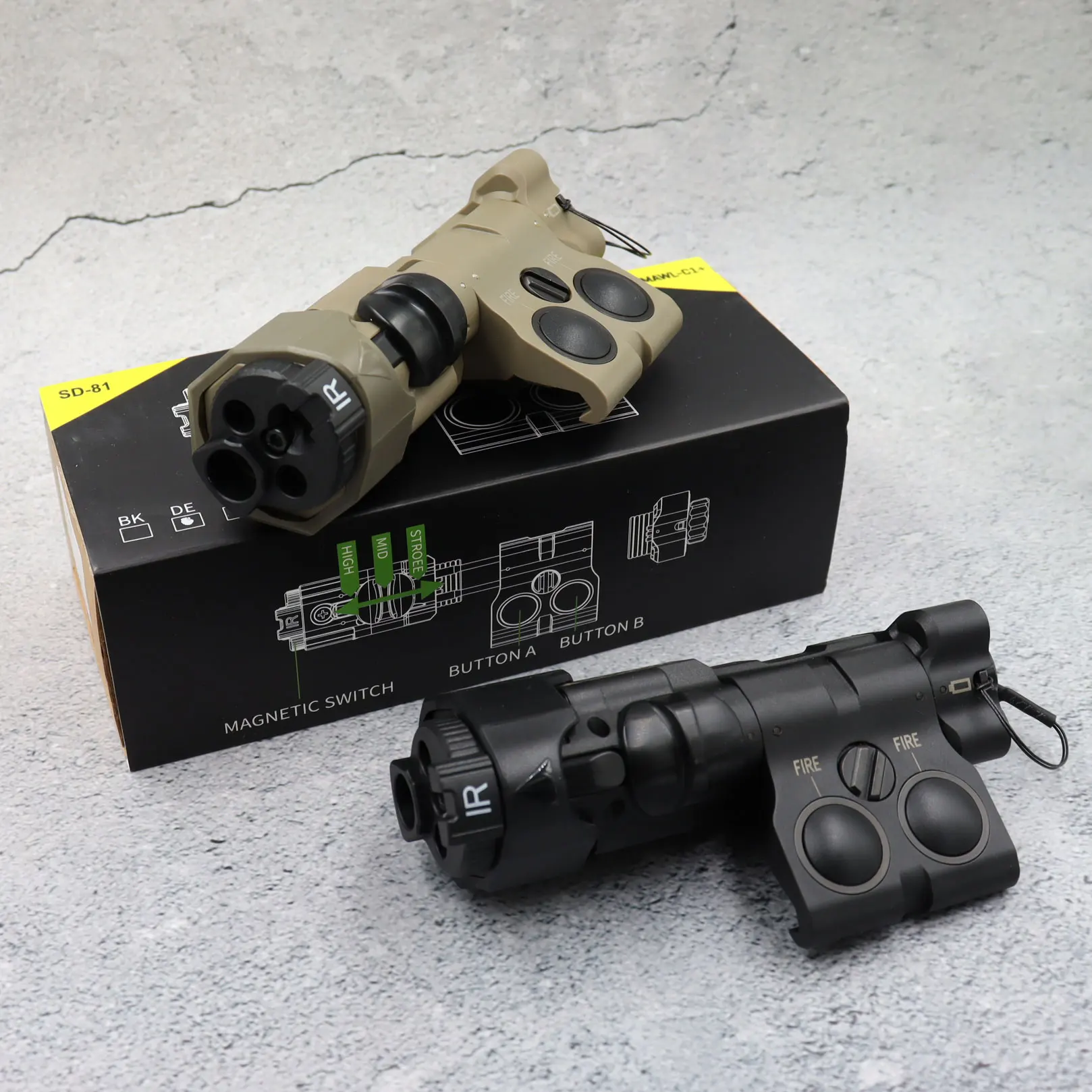 Улучшенная копия фотоаппарата с лазерным прицельным устройством красной