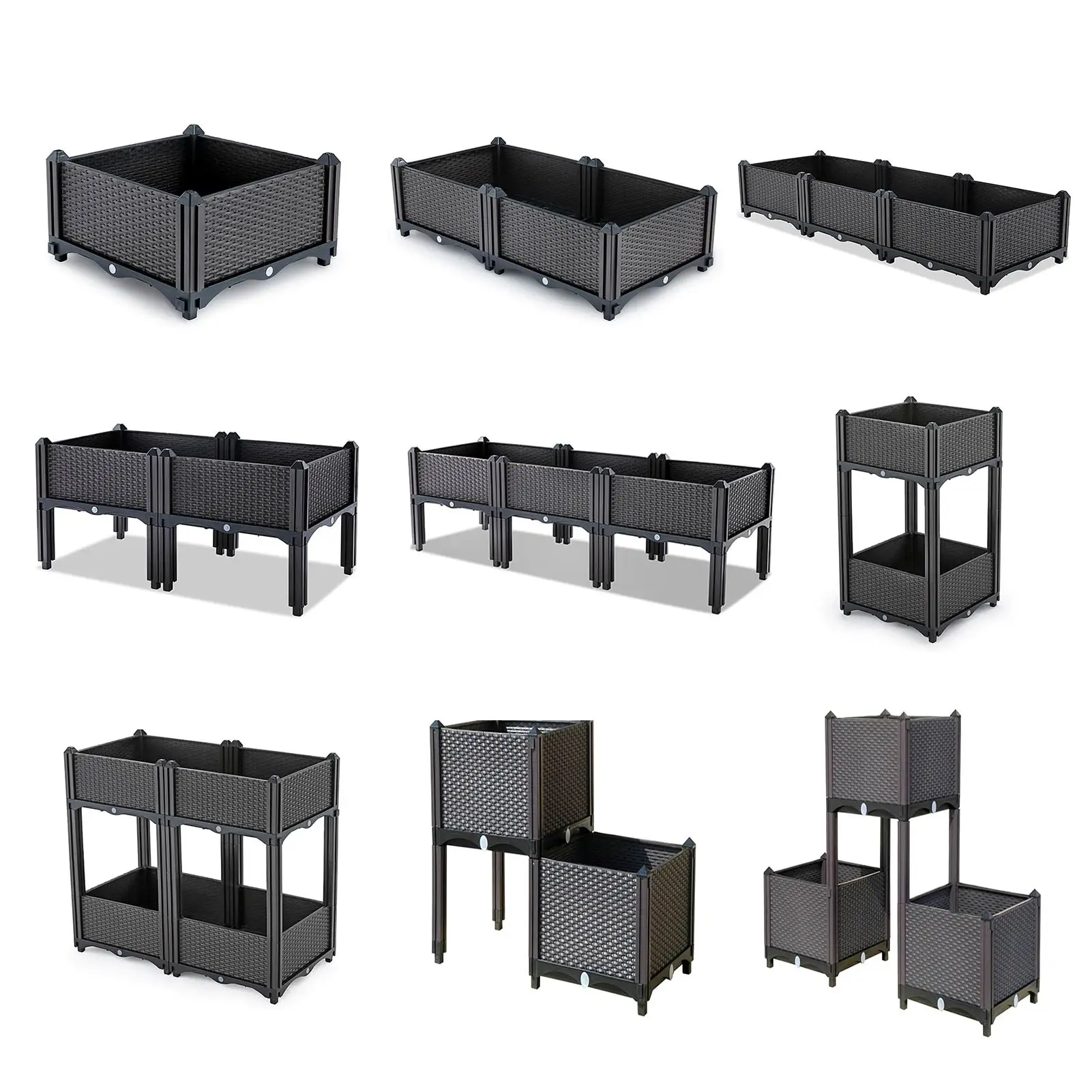 

Garden Grow Bag Garden Jardin Jardinage Ogrod Raised Plant Bed Garden Flower Flowers Planter Planting Box With Legs Tray