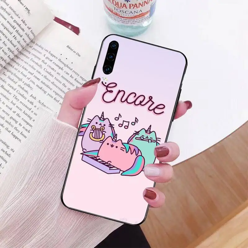 NBDRUICAI суши Кот черный ТПУ мягкий чехол для телефона Huawei P30 P20 lite Mate 20 Pro P Smart 2019 prime |