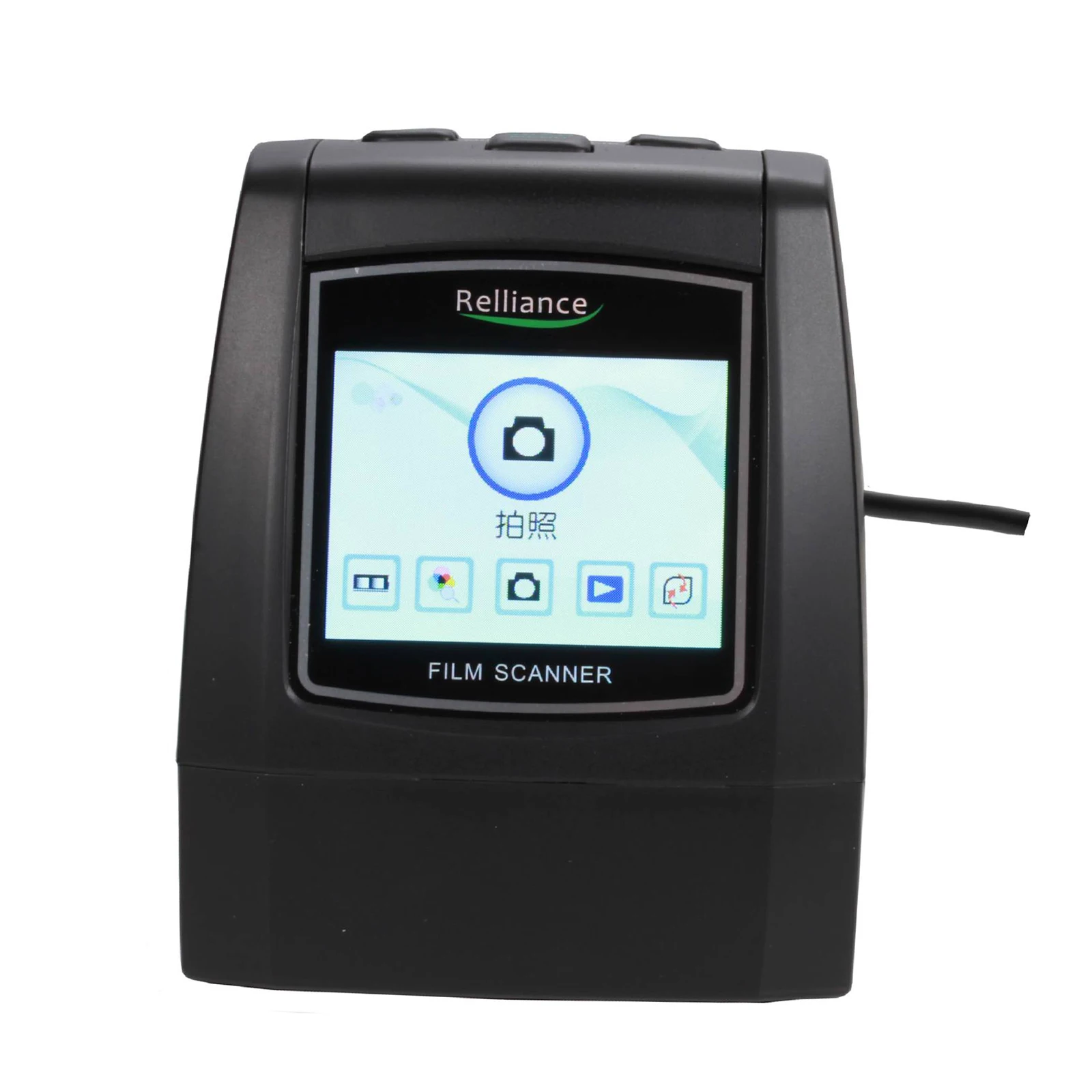 

14MP/22MP Negative Photo Scanner Film Scanner 2.4" Screen Black US Plug