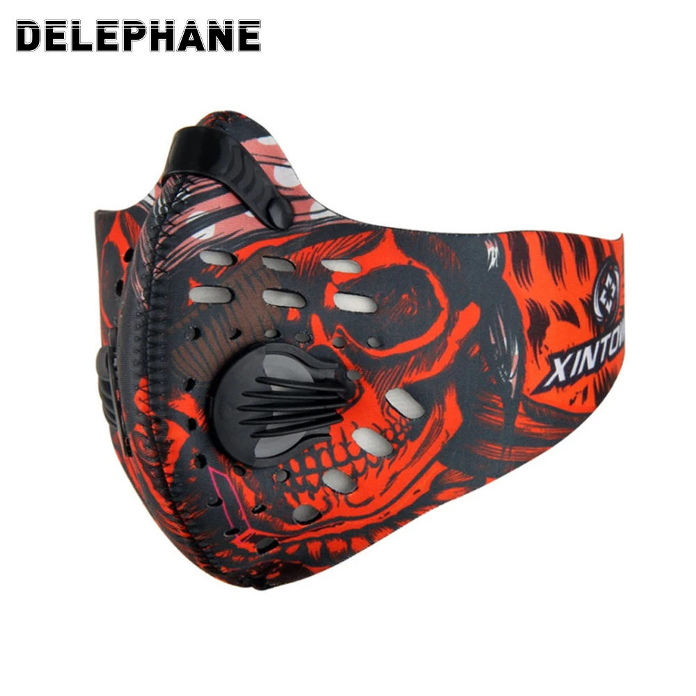 

Многоразовая ветрозащитная Пылезащитная маска с фильтром, дышащая Спортивная маска для лица для езды на велосипеде, бега, мотоцикла, езды на открытом воздухе