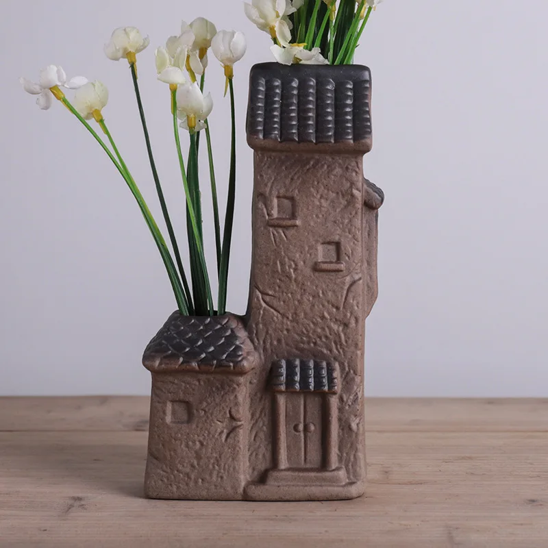 Керамическая ваза в китайском стиле креативные маленькие украшения для дома Tulou