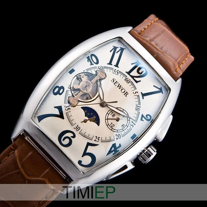 

2021 Men's Watch Fully Automatic Mechanical Hollow Watch Waterproof Fashion Casual Exquisite Business Gifts Latest Trend High-en