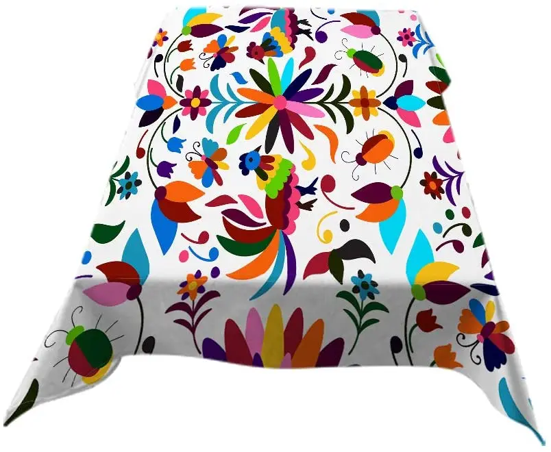 Мексиканский Отоми Стиль с цветочным рисунком в стиле Бохо Красочные Птицы