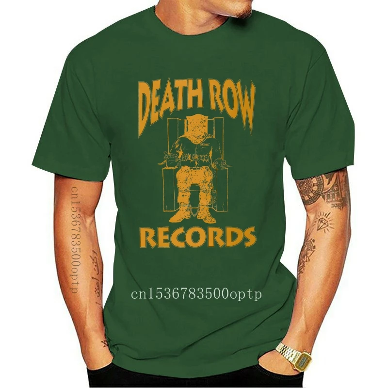 

Черная футболка для взрослых с логотипом из фольги из фильма «Death Row»