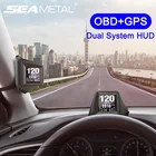 OBD2 + GPS HUD Дисплей автомобильный проекционный дисплей бортовой компьютер Автомобильные диагностические инструменты Автомобильная интеллектуальная система электронный спидометр