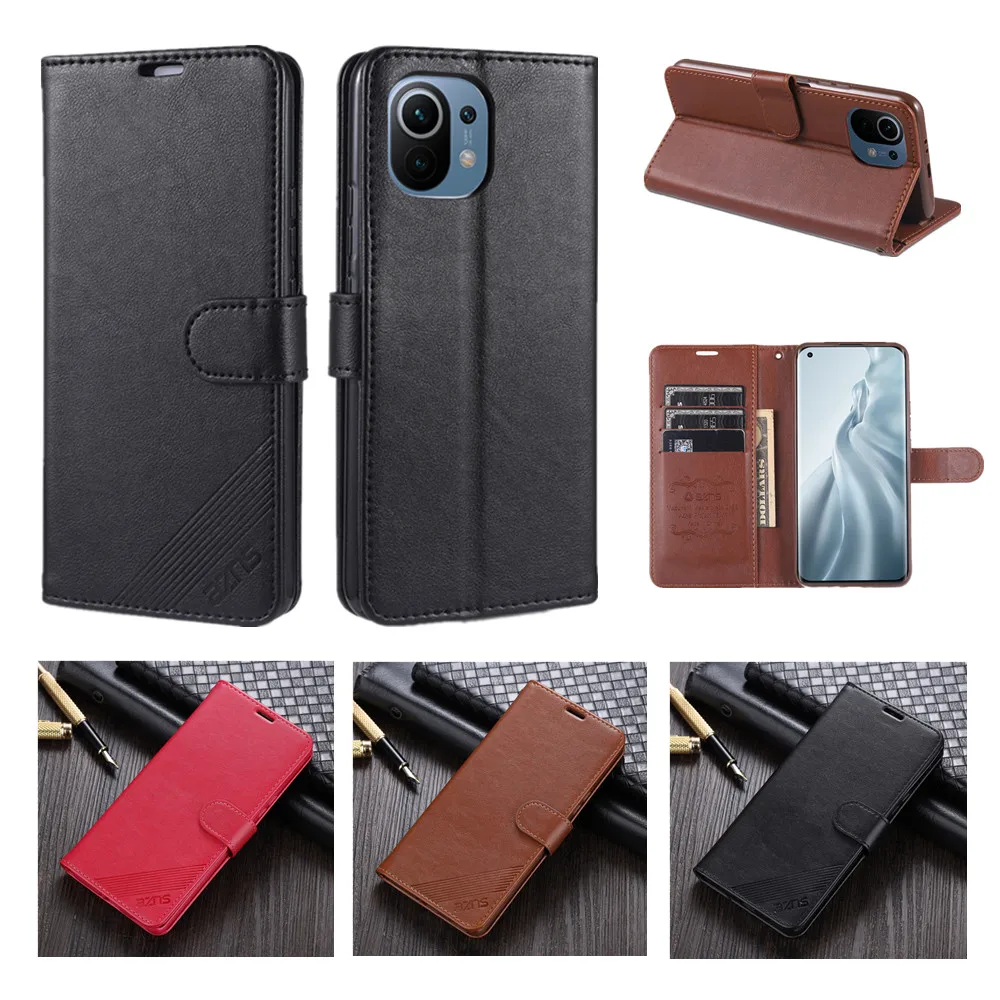 

Business Flip Phone Case for Xiaomi Mi 11 10T Lite 9T Poco M3 F3 9SE Max2 CC9 Pro Note 10 Capa Wallet Card Slot Shockproof Cover