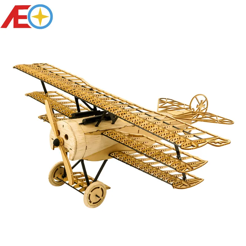 Деревянные строительные наборы сделай сам игрушки подарок на Рождество 1:18 Fokker DRI