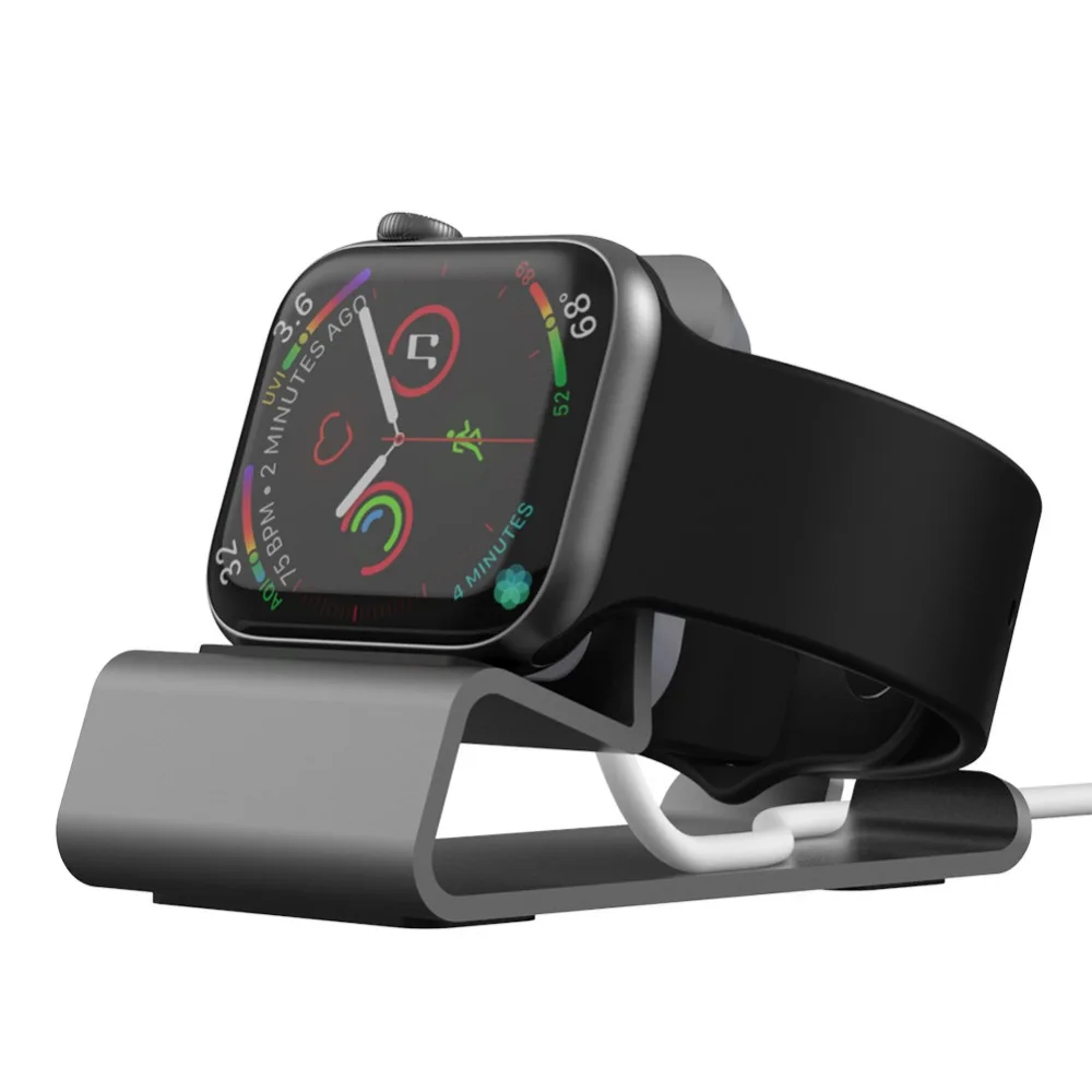 

Aluminum Silicon Charge Stand Holder Station Dock Holder for apple watch Series 7/SE/6/5/4/3/2 38 42 40 45mm Stand Bracket