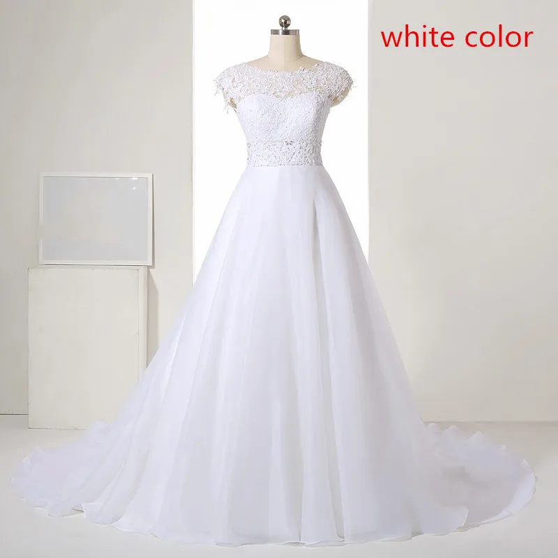 Новинка кружевное Тюлевое свадебное платье с длинным хвостом из органзы Vestido de