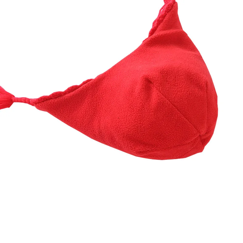 Новая зимняя толстая детская одежда Шапка Милый цветок Красный шарф Теплая шапка для девочек Дети Рождественский подарок Фото Реквизит