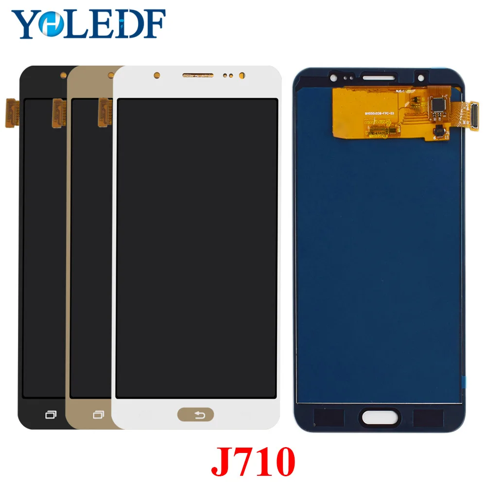 Для Samsung Galaxy J7 2016 j710 SM J710F J710M J710H J710FN ЖК дисплей сенсорный экран панель дигитайзер
