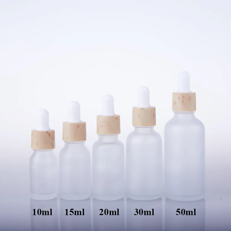

10pcs/lot 10ml 15ml 20ml 30ml 50ml Frosted Glass Empty Essential Oil Dropper Bottles Perfume Serum Bottle Cosmetic Packaging